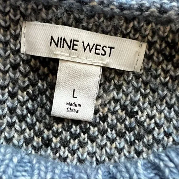 Nine West leopard flare sleeve sweater - Picture 2 of 6